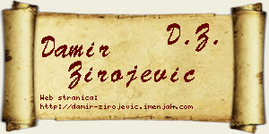 Damir Zirojević vizit kartica